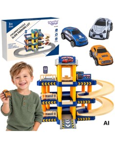 Multi-storey car park - Manual lift and cars