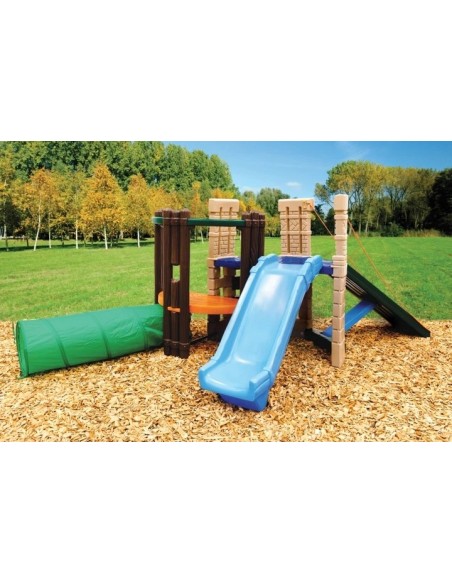 Little Tikes Spielplatz „Durchschlupf“ mit Rutsche – Spielspaß im Freien