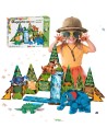 Jungle Woopie Magnetic Blocks - 45 pieces for building a safari