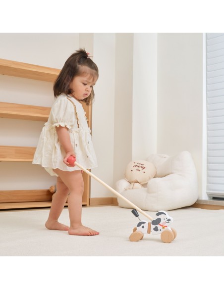 VIGA push dog - wooden toy for toddlers
