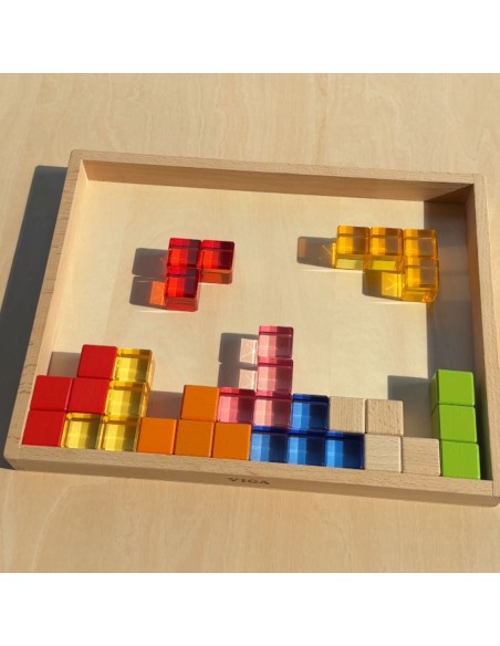 Leuchtbausteine 108-tlg. VIGA – Acryl- und Holzbausteine