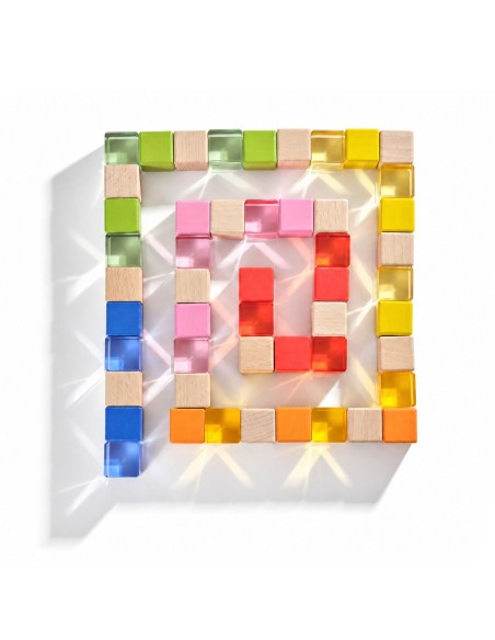 Leuchtbausteine 108-tlg. VIGA – Acryl- und Holzbausteine