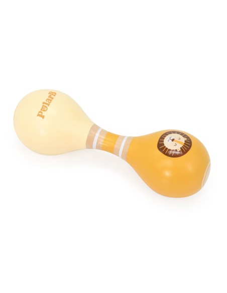 PolarB VIGA Lion Double Maracas - Wooden Musical Toy