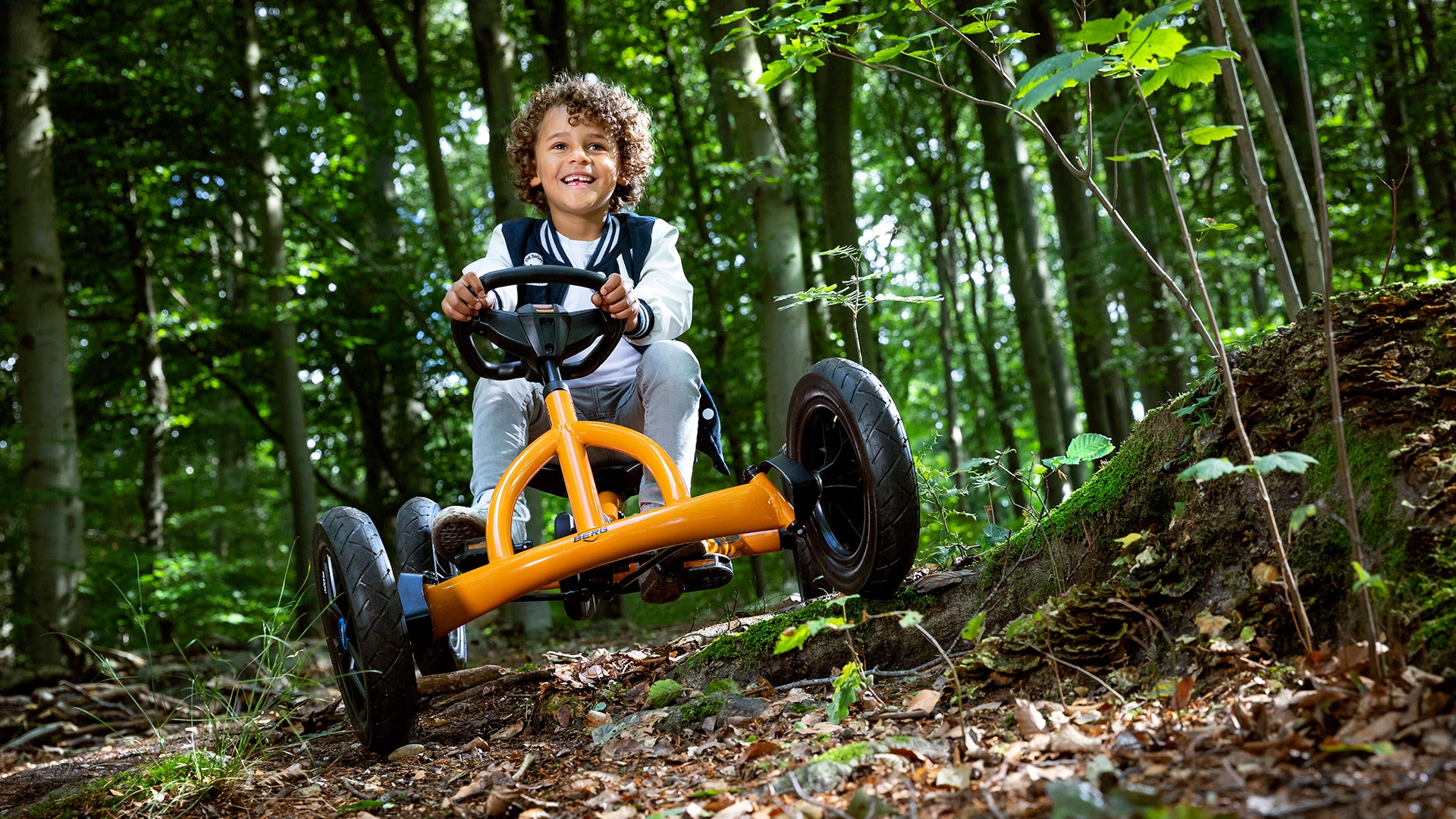 Gokart na pedały buddy b-orange do 50 kg