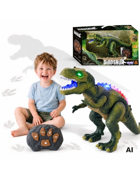 Ferngesteuerter Dinosaurier mit ferngesteuertem Woopie – interaktives Spielzeug