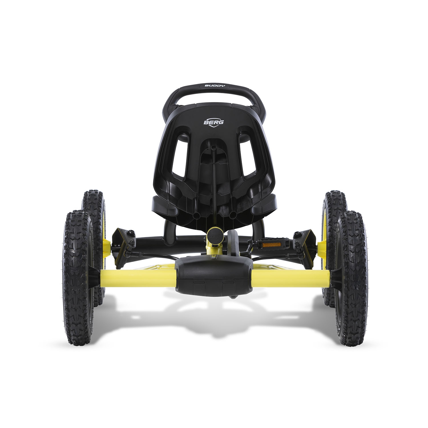 Gokart na pedały buddy cross żółty od 3 do 8 lat do 50 kg nowy model