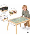 Woopie Wooden Activity Table - Chalkboard Map