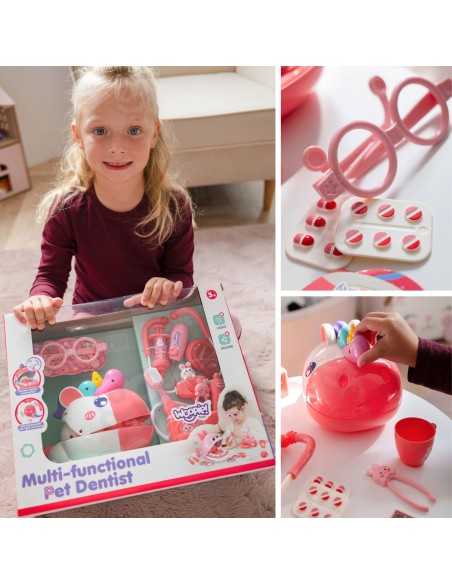 Einhorn-Zahnarztset – Lernspielzeug für Kinder
