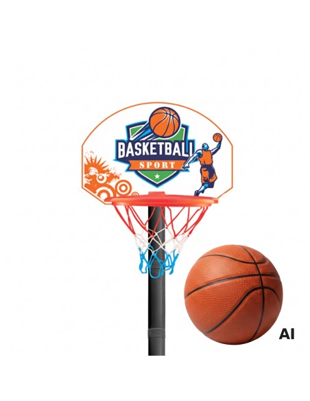 WOOPIE Basketball-Set 93 cm - Geschicklichkeitsspiel für Kinder