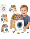TOOKY TOY Kosmiczna Rakieta Aktywności Sorter Labirynt Drewniany