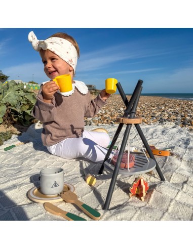 Holz-Camping-Kochset Tooky Toy – Kochen-Spiel für Kinder