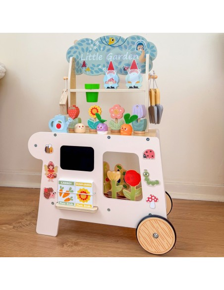 Gartenwagen Marktstand 57-tlg. Tooky Toy - Holzspielzeug