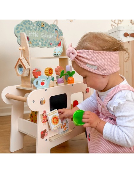 „Tooky Toy“ 57 dalių sodo vežimėlis – medinis žaislas