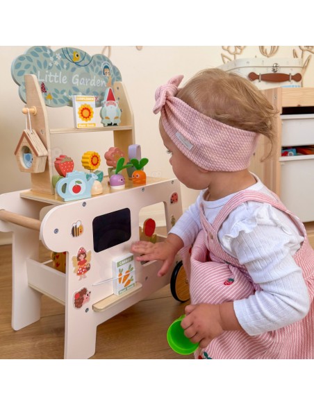„Tooky Toy“ 57 dalių sodo vežimėlis – medinis žaislas