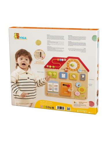 Tablica manipulacyjna Domek–edukacyjna nauka przez zabawę VIGA