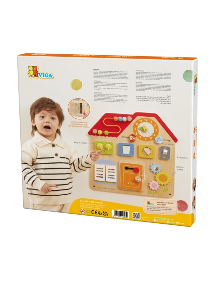 Tablica manipulacyjna Domek–edukacyjna nauka przez zabawę VIGA