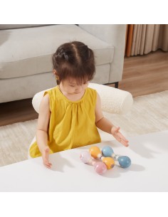 PolarB VIGA Lion Double Maracas - Wooden Musical Toy 2
