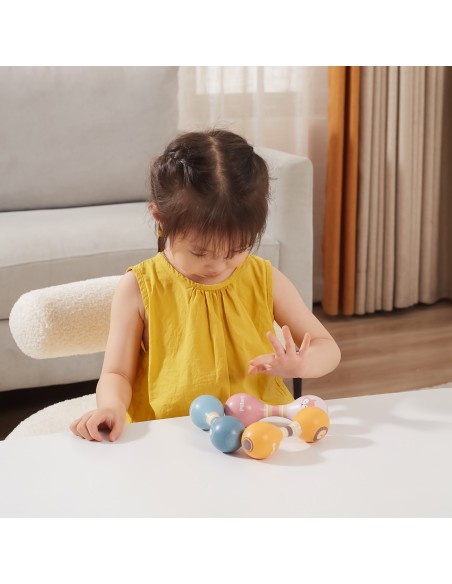 PolarB VIGA Lion Doppel-Maracas - Musikspielzeug aus Holz