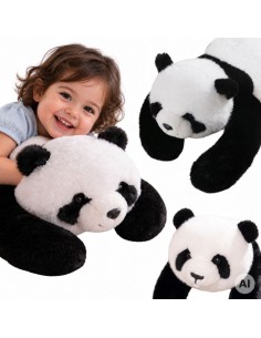 WOOPIE Panda sensorinis svertinis pliušinis žaislas 1 kg raminančiam miegui