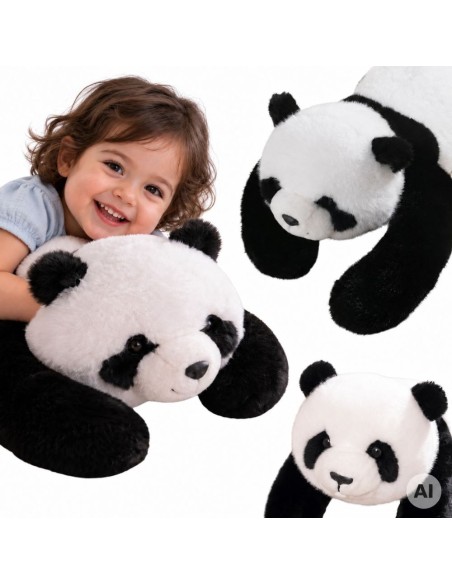 WOOPIE Panda Sensorisches, gewichtetes Plüschtier (1 kg) für einen erholsamen Schlaf