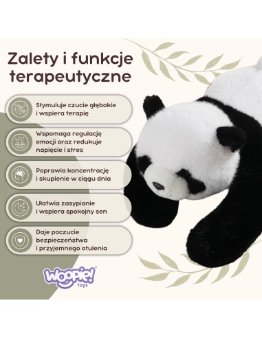 WOOPIE Panda Sensory Weighted Plush Toy 1kg For Soothing Sleep