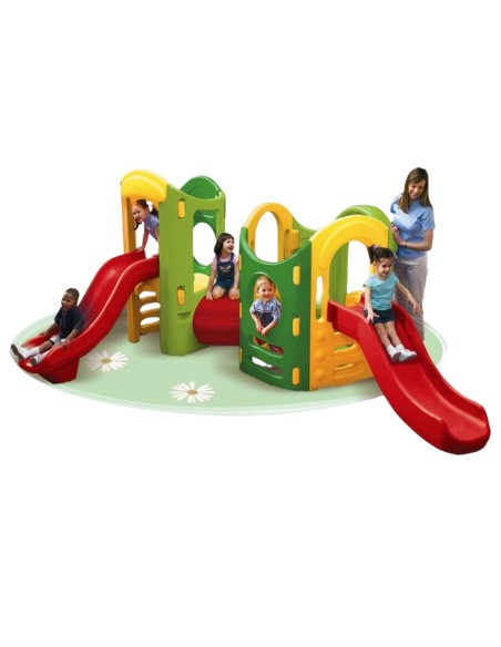 LITTLE TIKES 8in1 Beždžionių parkas su čiuožyklomis – džiaugsmas!
