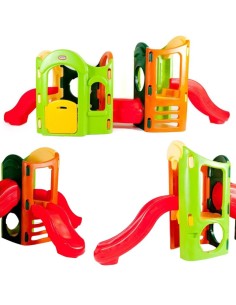LITTLE TIKES Spielplatz 8-in-1 Affenspaß mit Rutschen – Freude!