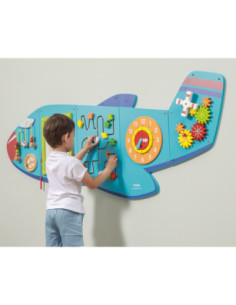Viga Toys Sensoryczna Tablica Manipulacyjna Samolot 2