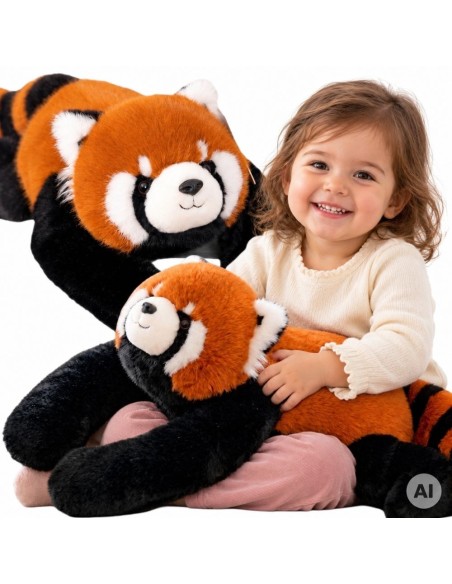 WOOPIE Red Panda Sensory Weighted Plush Toy 1kg For Silence