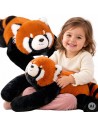 WOOPIE sensorinis pliušinis žaislas „Raudonoji panda“ su svoriu, 1 kg, tylai