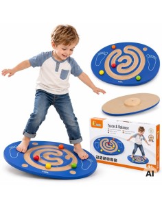 VIGA Wooden Balance Board with Maze - Sensory Toy