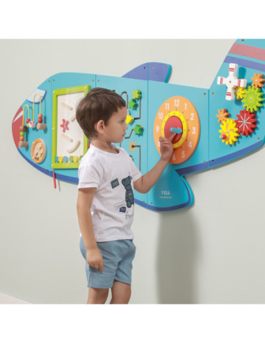 Viga Toys Sensoryczna Tablica Manipulacyjna Samolot