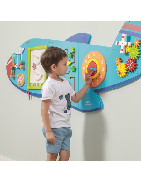 Viga Toys Sensoryczna Tablica Manipulacyjna Samolot