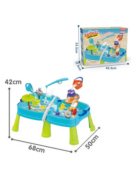 Woopie Water Table with Sandbox - 2-in-1 Water Park with Accessories