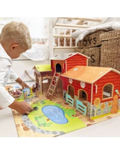 WOOPIE GREEN Mega Farma Figurki Zwierząt Stajnia Obora Kurnik 18 el. 2