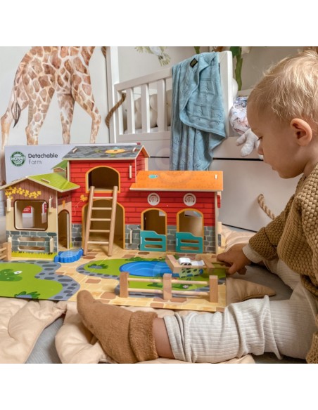 WOOPIE GREEN Mega Farma 18 el. Figurki Zwierząt Stajnia Obora Kurnik