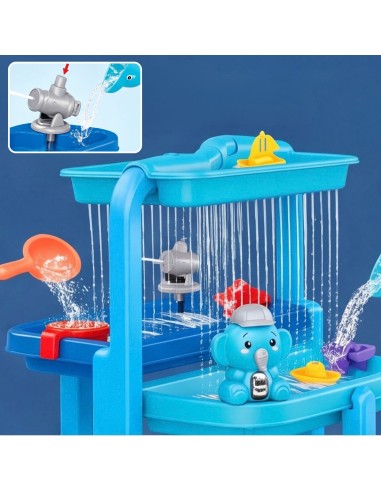 Zweistufiger Wasser- und Sandtisch mit Elefanten-Woopie – ein Riesenspaß!