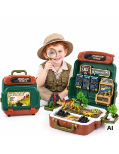 Dinosaur World Woopie Set - Dinosaur Suitcase Educational Toy
