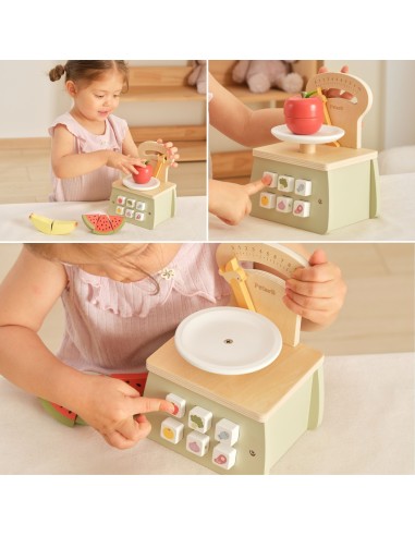 Wooden Shopping Scale for Children PolarB VIGA 18m+
