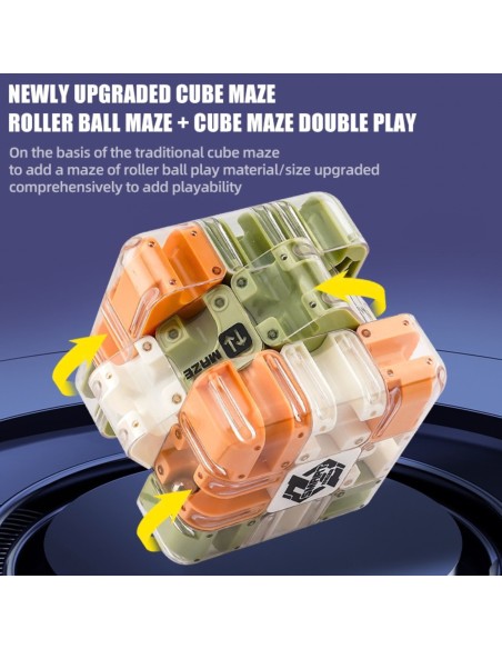 3D Maze Puzzle with Ball Cube - Logic Game
