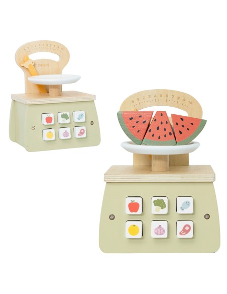 Wooden Shopping Scale for Children PolarB VIGA 18m+