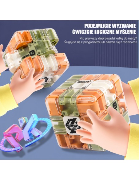 3D Maze Puzzle with Ball Cube - Logic Game