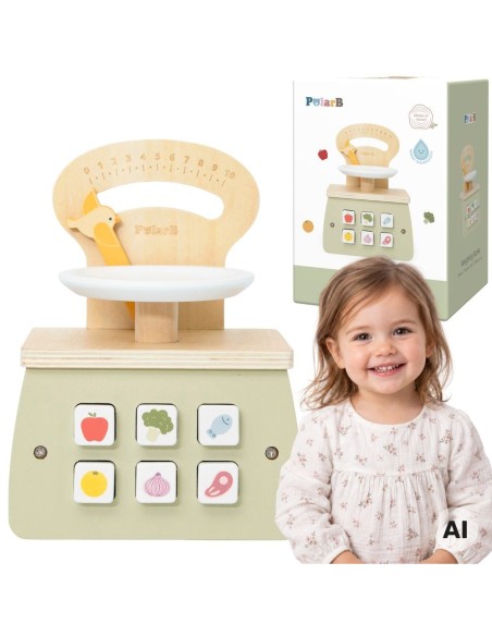Wooden Shopping Scale for Children PolarB VIGA 18m+