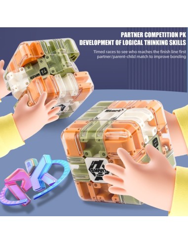 3D Maze Puzzle with Ball Cube - Logic Game