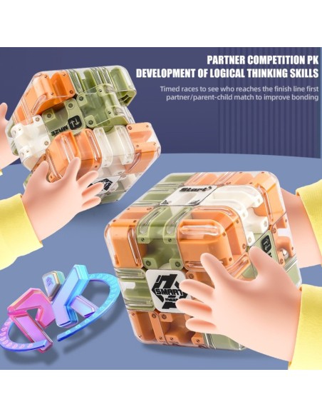 3D Maze Puzzle with Ball Cube - Logic Game