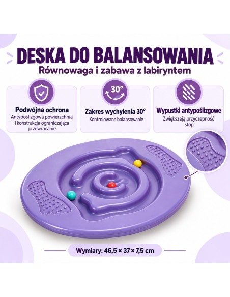 Apvali balanso lenta su diskiniu labirintu WOOPIE