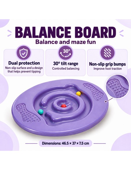 Round Balance Board Disc Maze WOOPIE