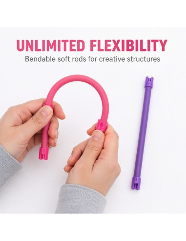 Soft 3D Construction Sticks 44 pcs WOOPIE - Creative