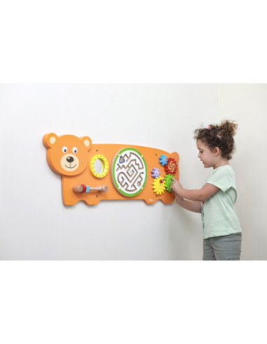 Viga Toys Sensoryczna tablica Manipulacyjna Miś