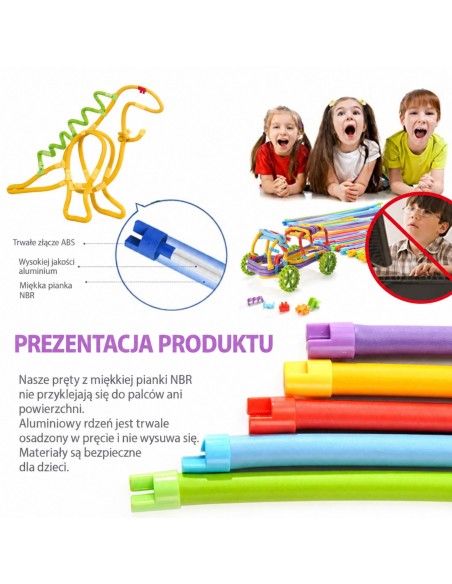 WOOPIE 3D Construction Set 160 pcs Creative Sticks